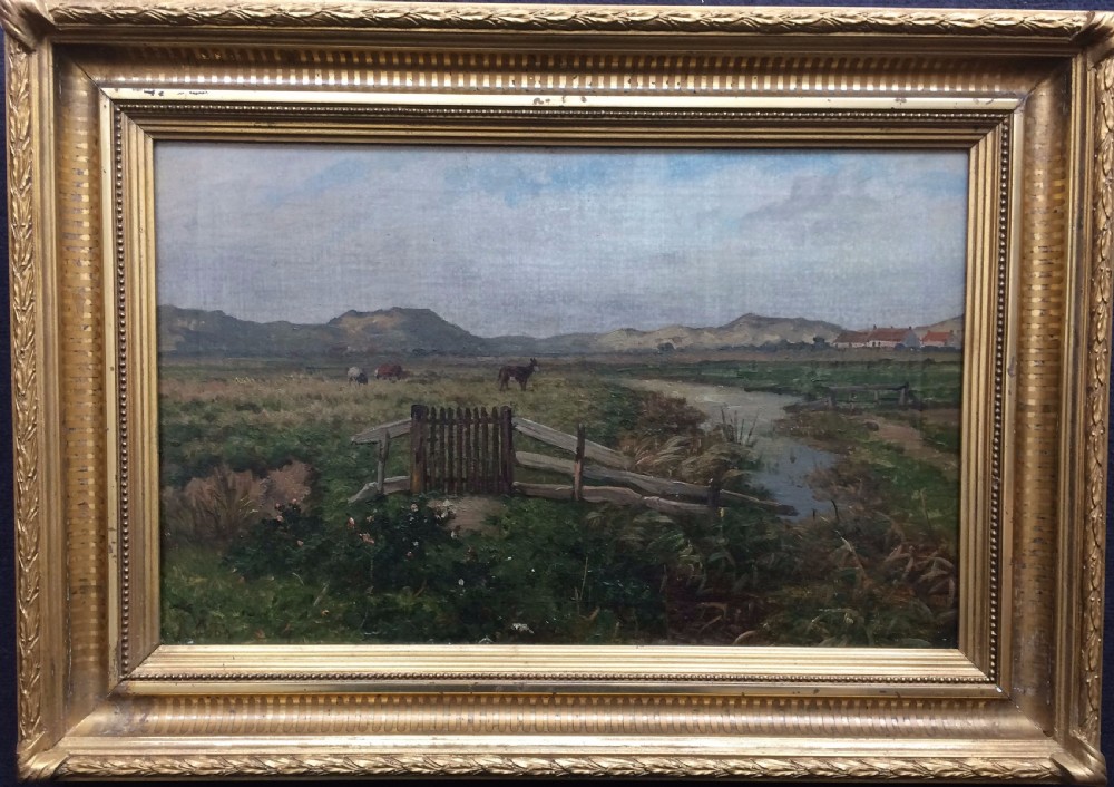 Donkey in a Landscape - Antique Oil Painting View V