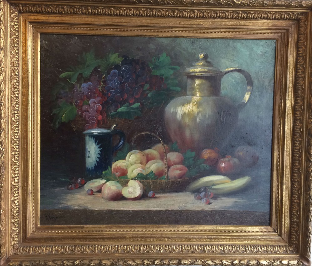 19th Century Still Life - Antique Oil Painting View II