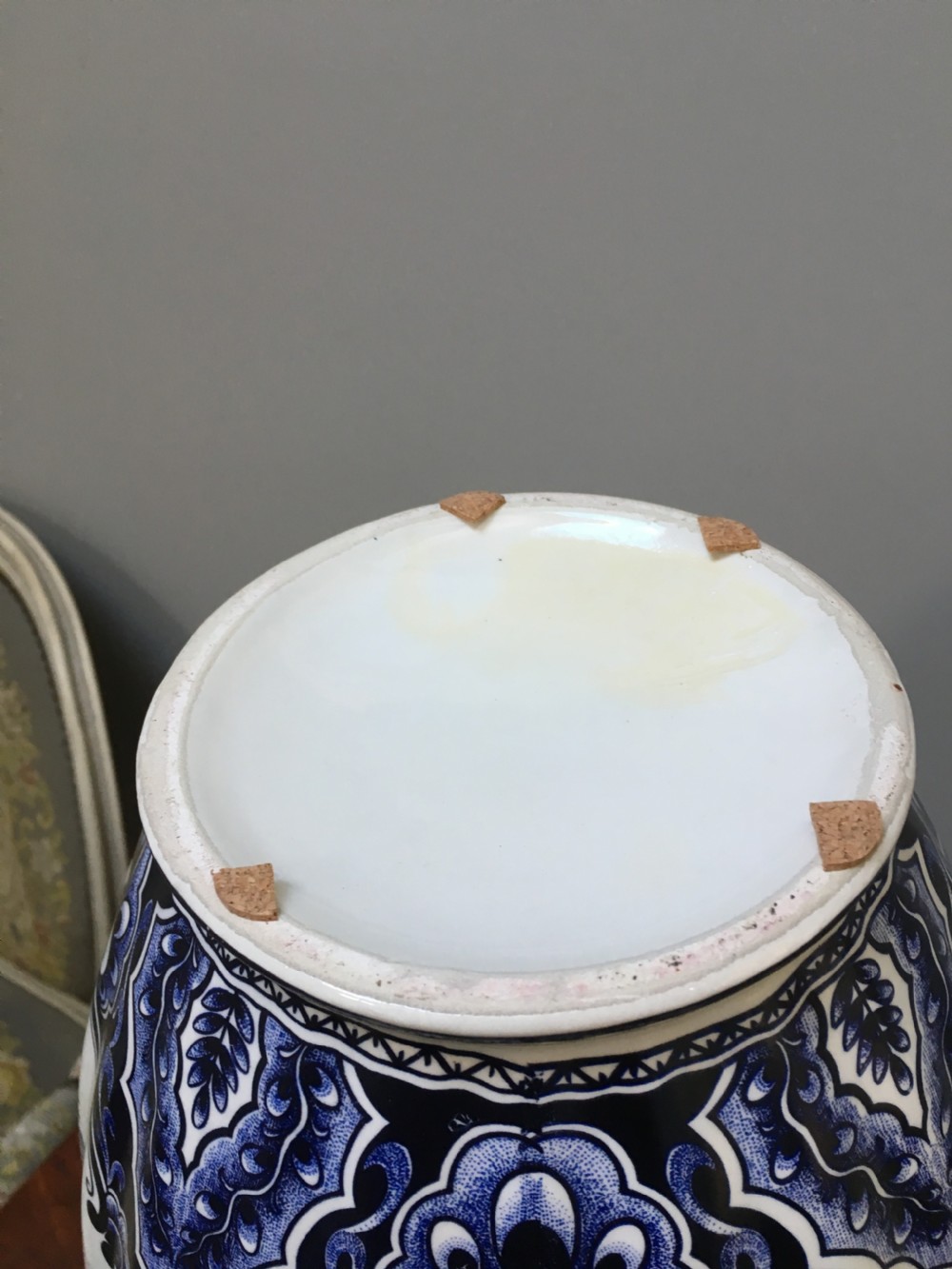 Antique Blue and White Vase View VII
