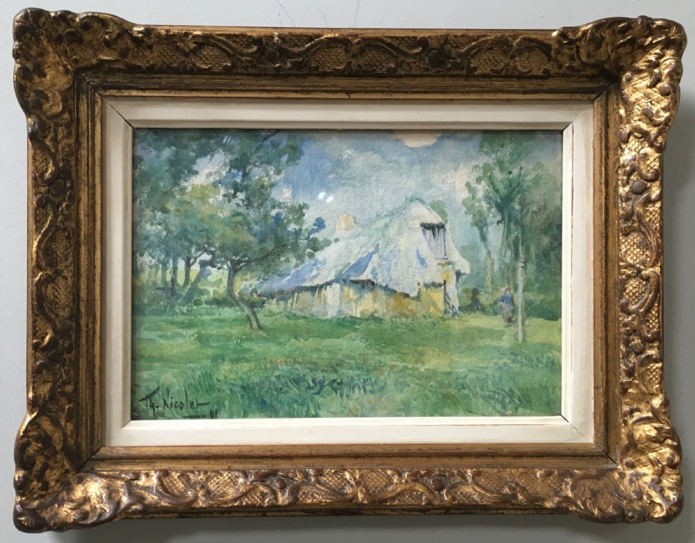 French Cottage - Antique Watercolour View II