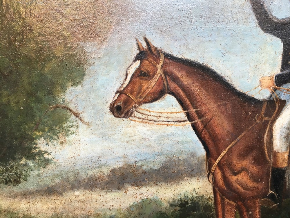 Hunting Scene -  19th Century Oil Painting View IV