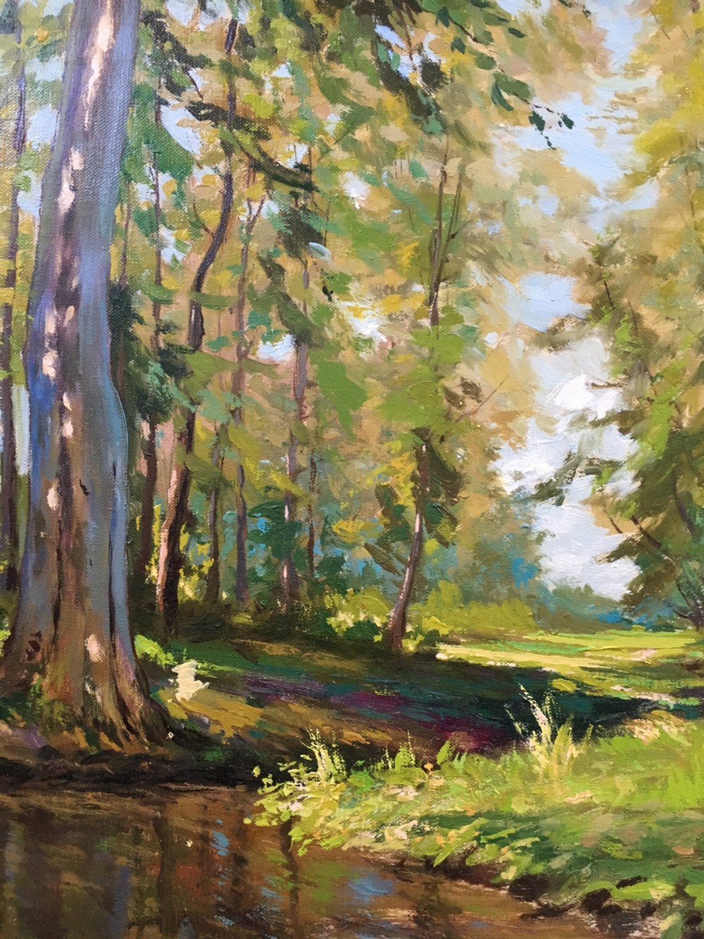 Woodland View - Antique Oil Painting View V