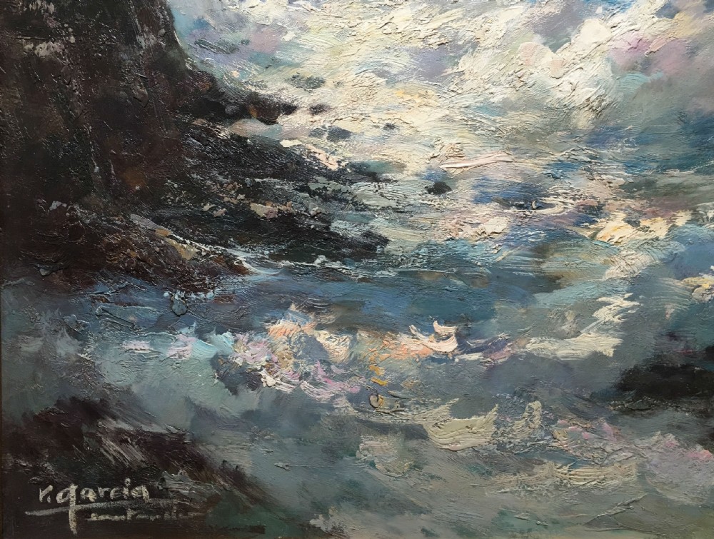 Rough Sea - Antique Oil Painting View IX