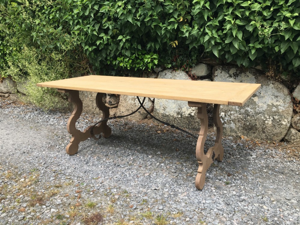 Bleached Spanish Oak Table View III