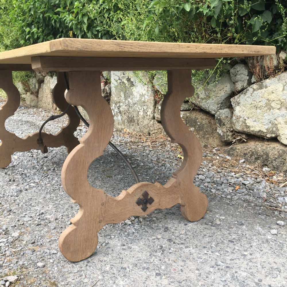 Bleached Spanish Oak Table View IV