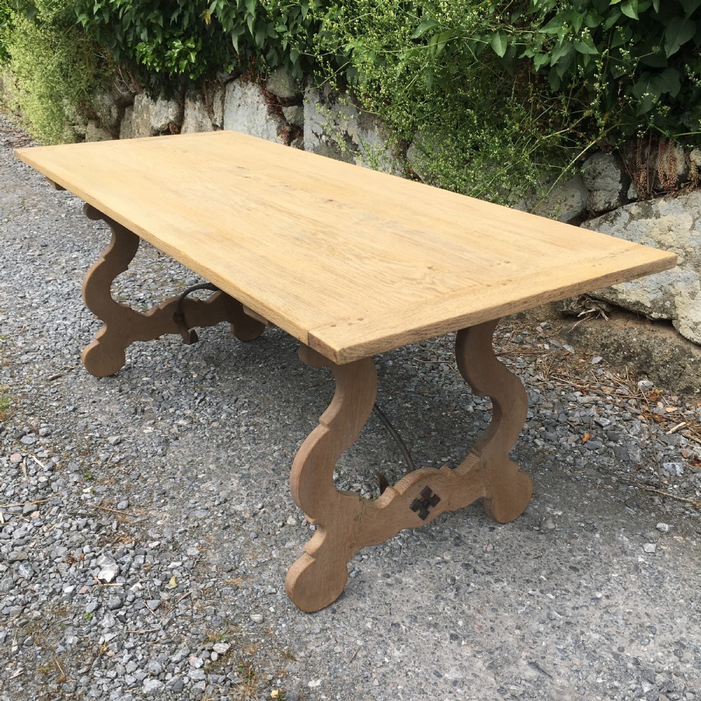 Bleached Spanish Oak Table View V