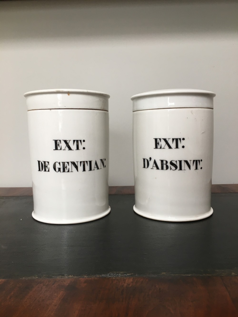 Ceramic French Pharmacy Jars