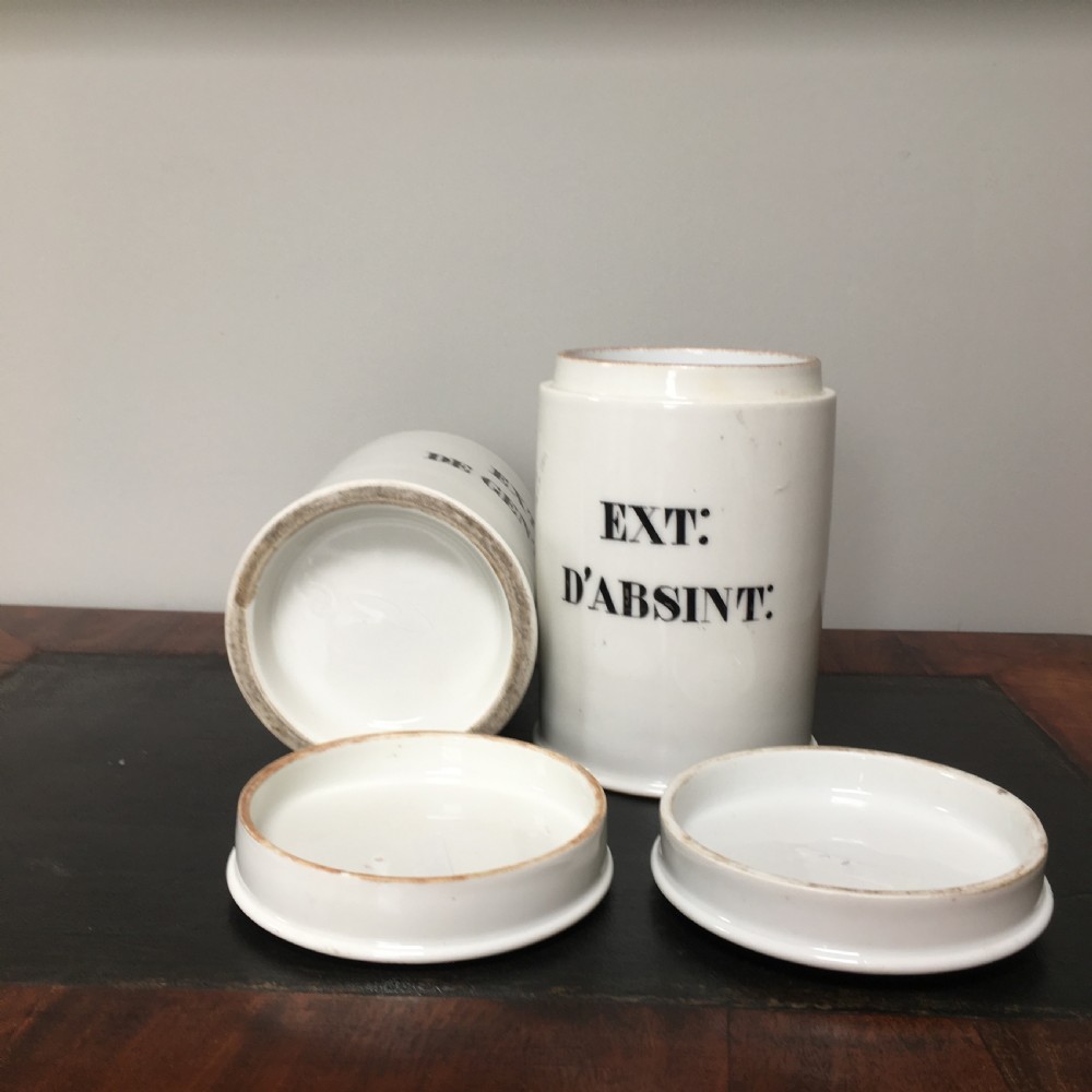 Ceramic French Pharmacy Jars View III