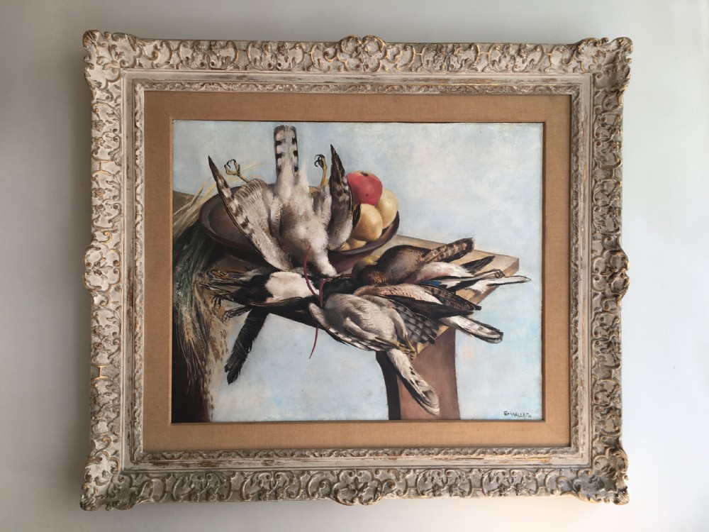 Game Birds and Fruit - Antique Oil Painting View II