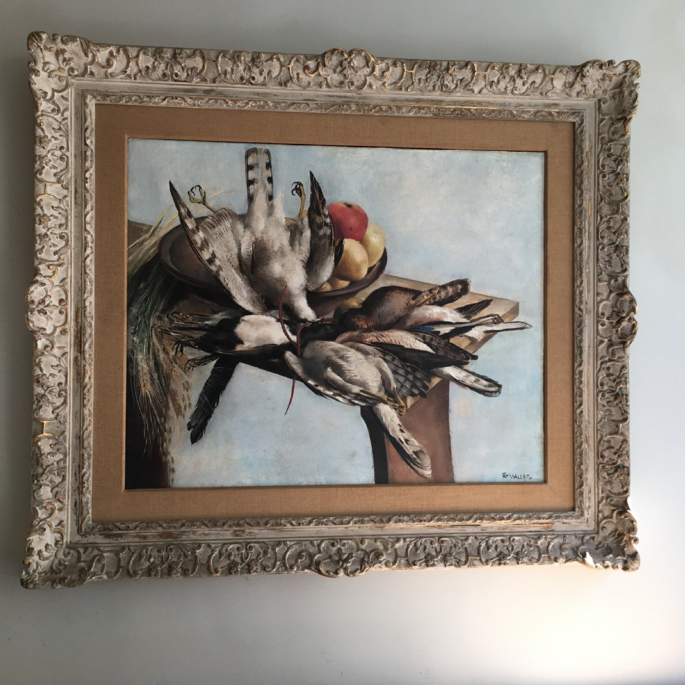 Game Birds and Fruit - Antique Oil Painting View V