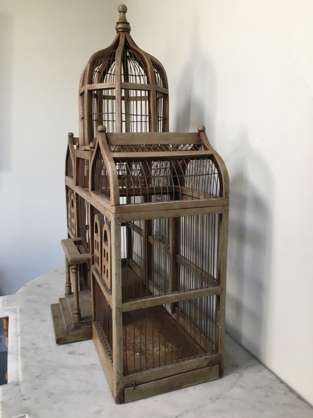 Antique French Birdcage View III