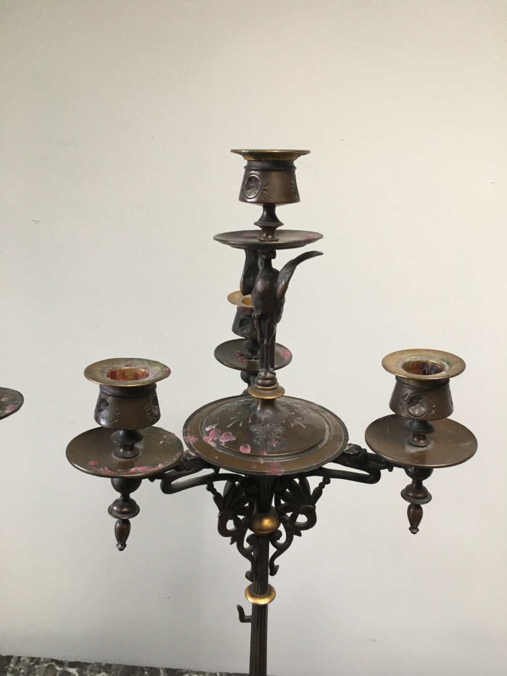 Pair of French Bronze Candelabra - 19th Century View V