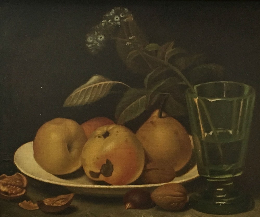 19th Century Still Life - Antique Oil Painting
