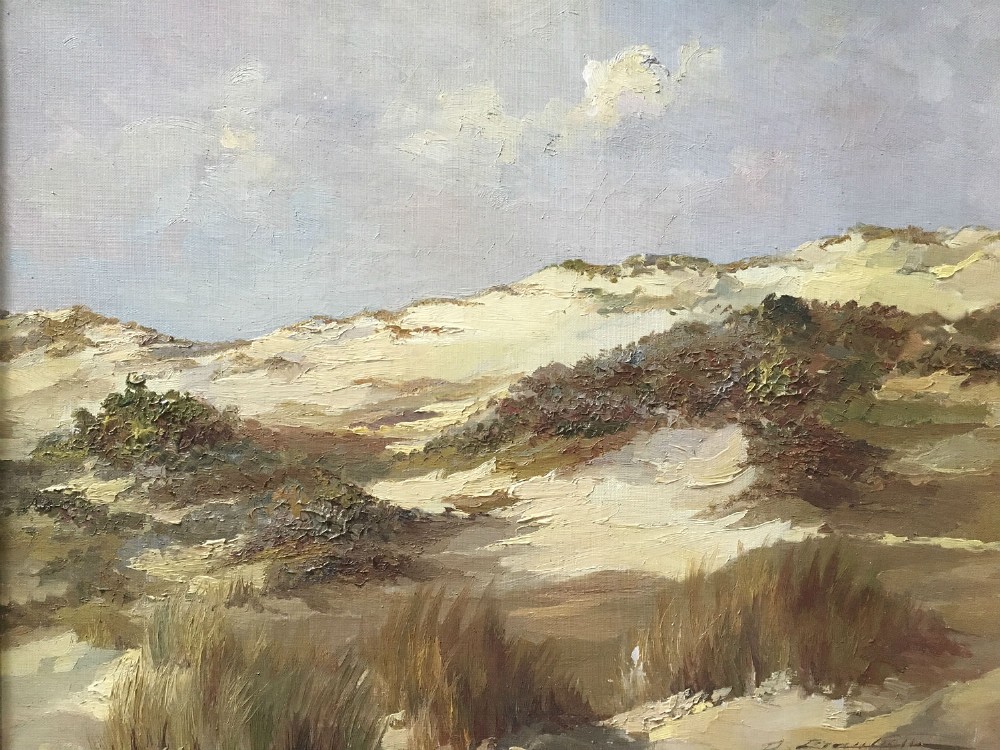 Coastal Dunes - Antique Oil Painting