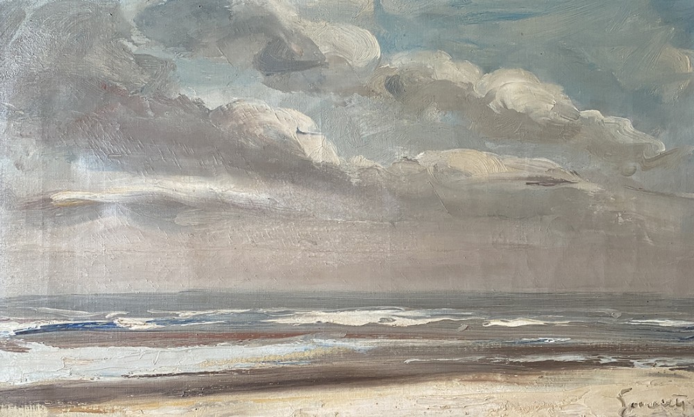 The Sea - Antique Oil Painting
