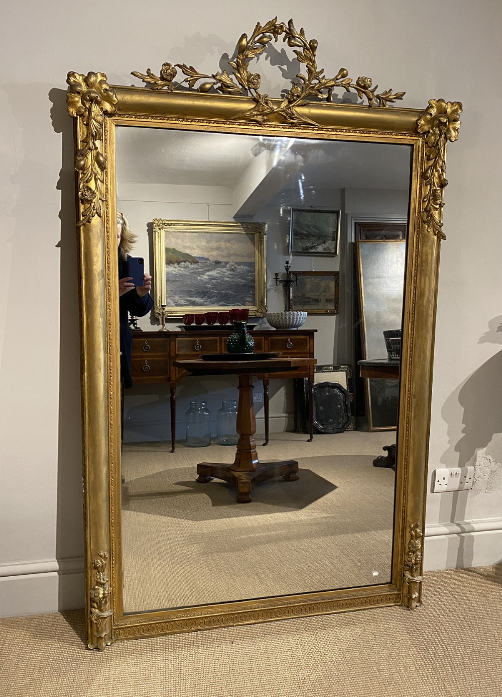 Antique French Mirror - 19th Century