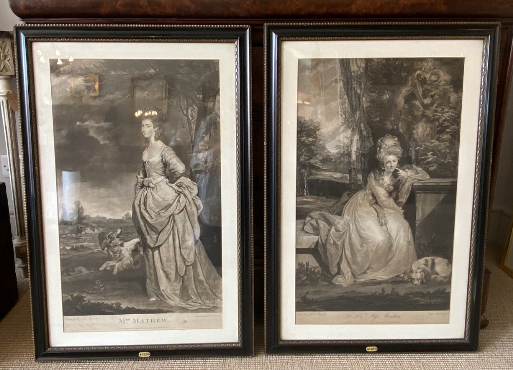 Pair of Portrait Prints - 18th Century 
