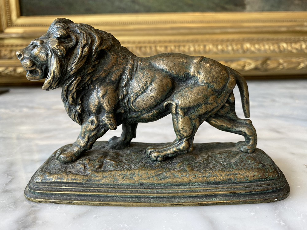 Bronze Sculpture of a Lion