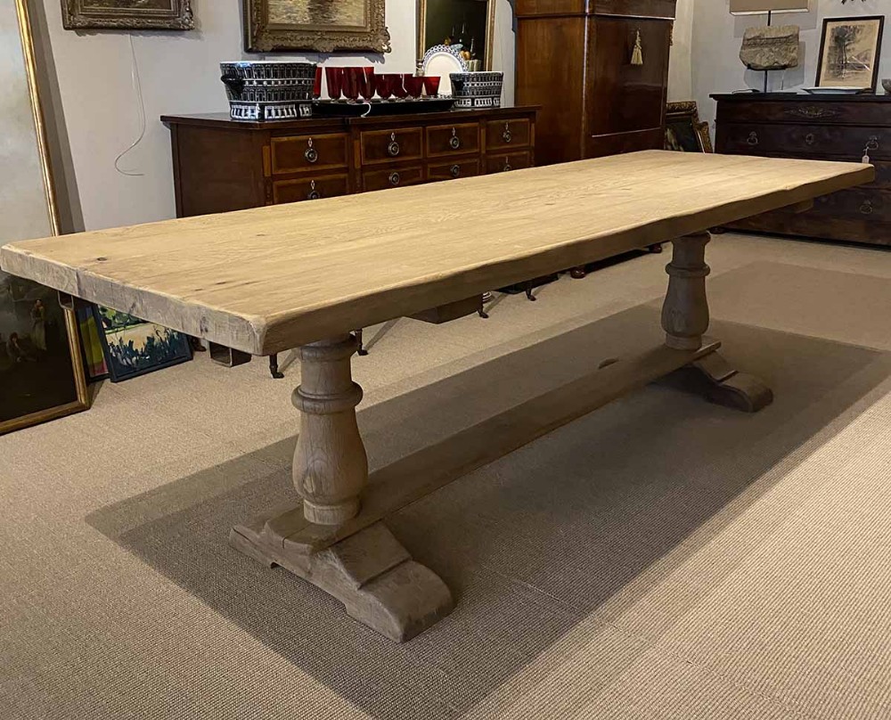 French Bleached Farmhouse Table