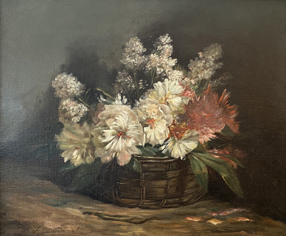 Summer Flowers - Antique Oil Painting