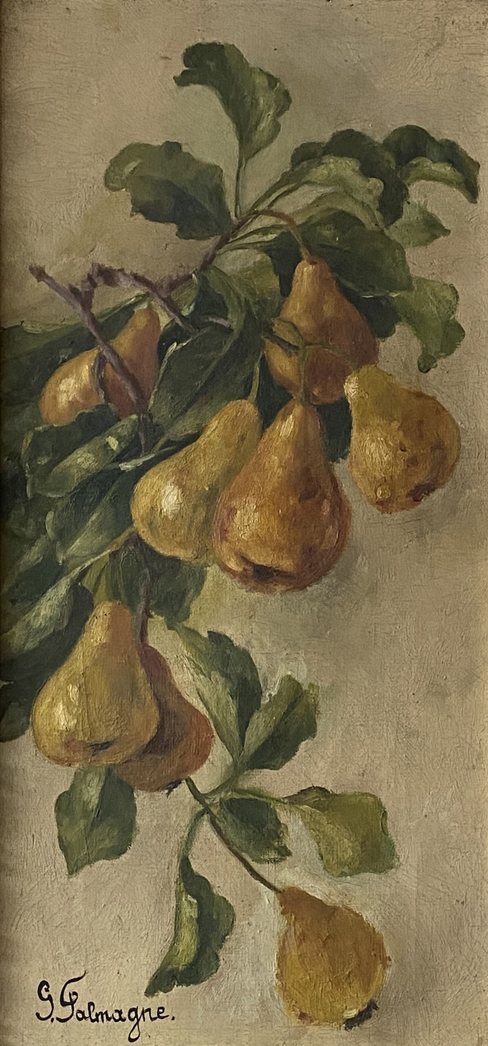 Pears - Antique Oil Painting