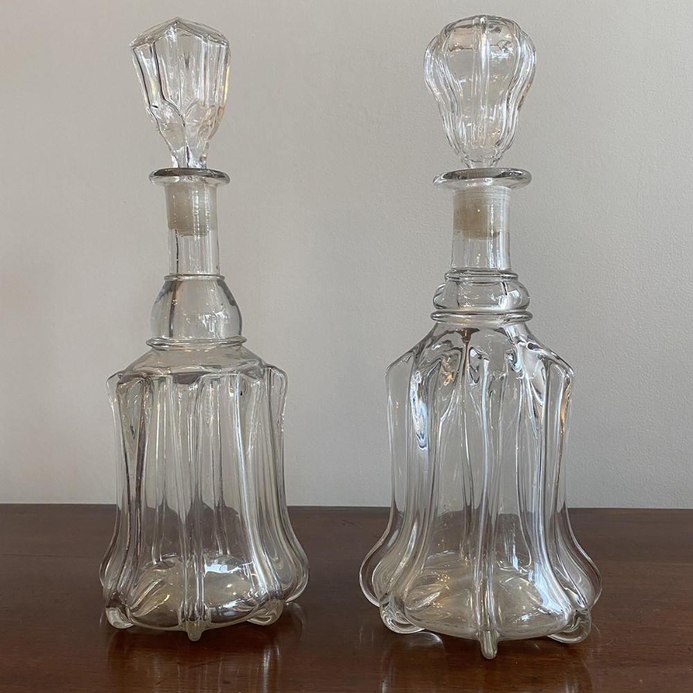 Pair of Glass Decanters