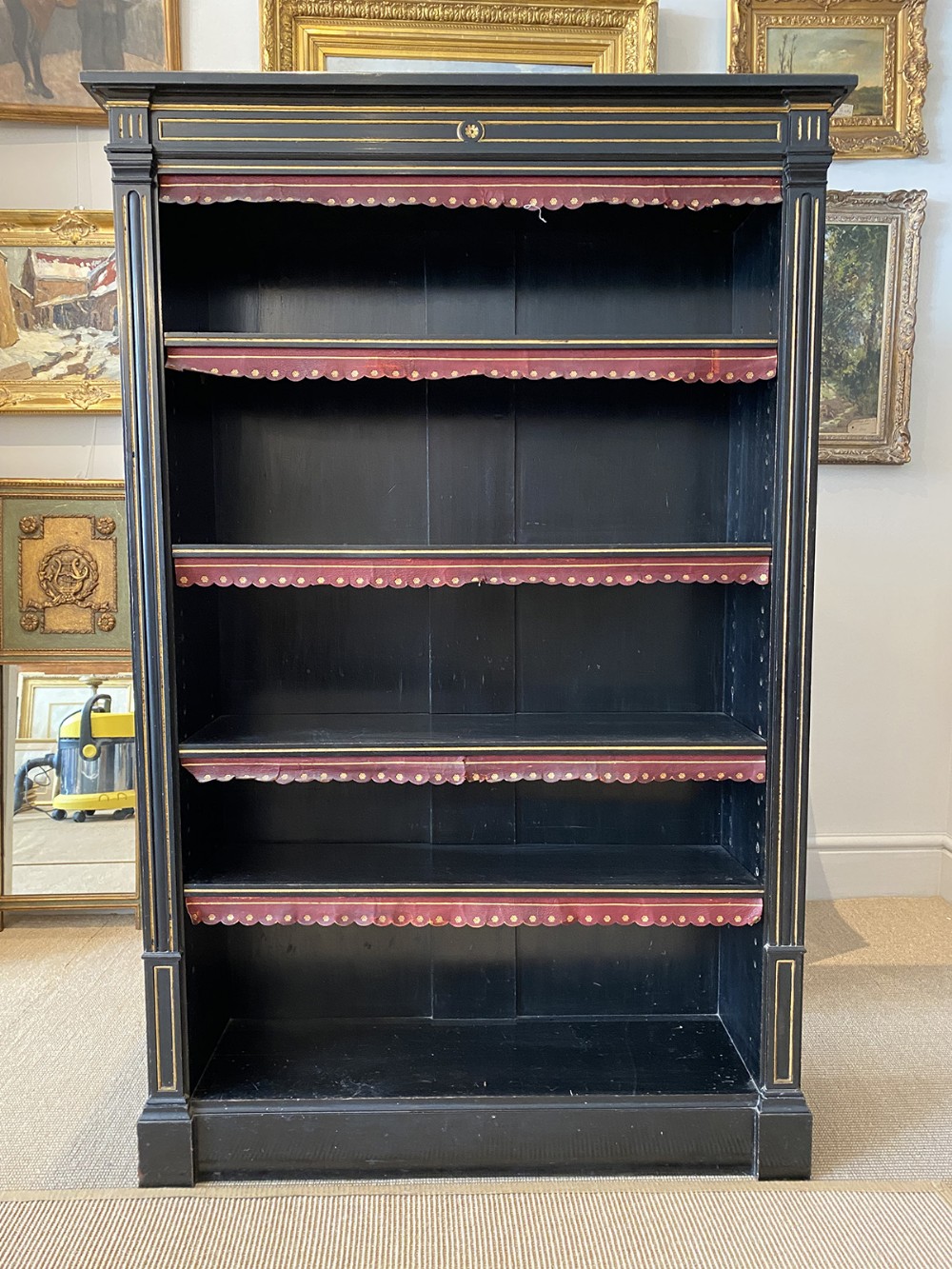 Ebonised  Bookcase - 19th Century