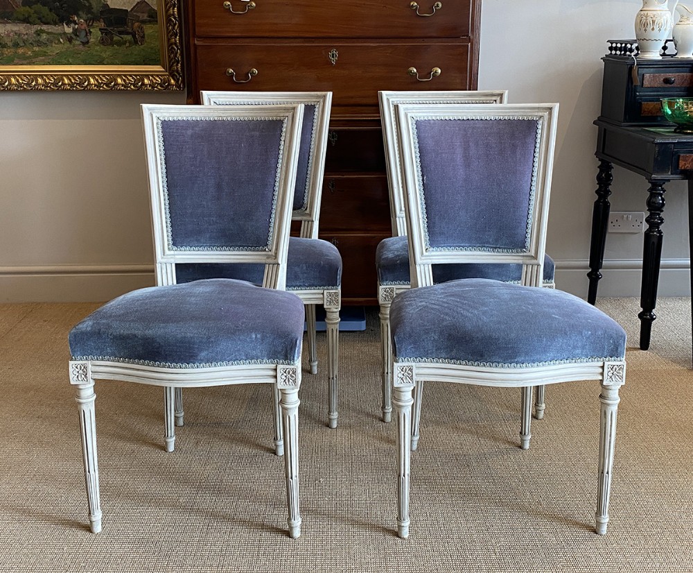 Set of Four French Chairs