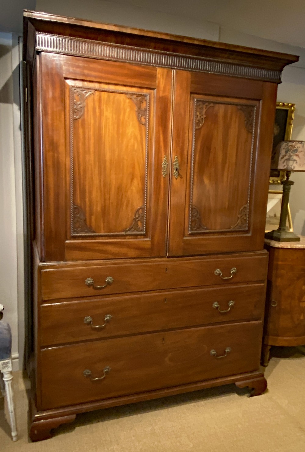 Antique Linen Press - 19th Century