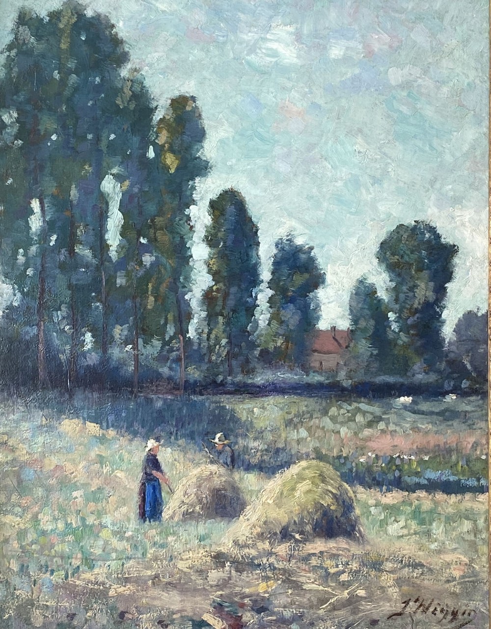 The Harvest -Antique Oil Painting