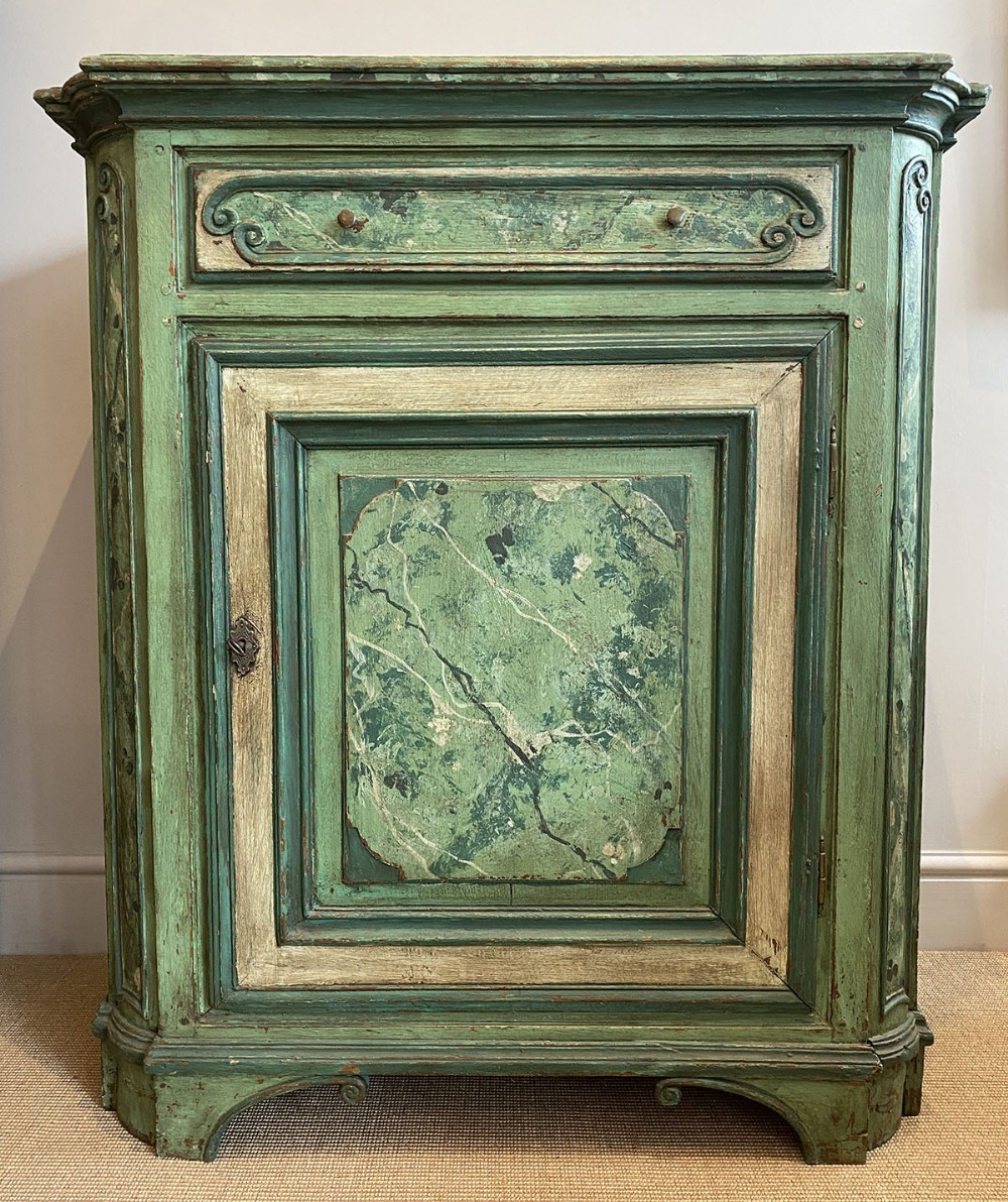 French Painted Cupboard - 18th Century