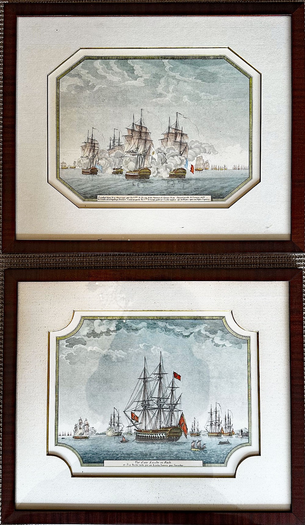 Pair of  French Maritime Engravings