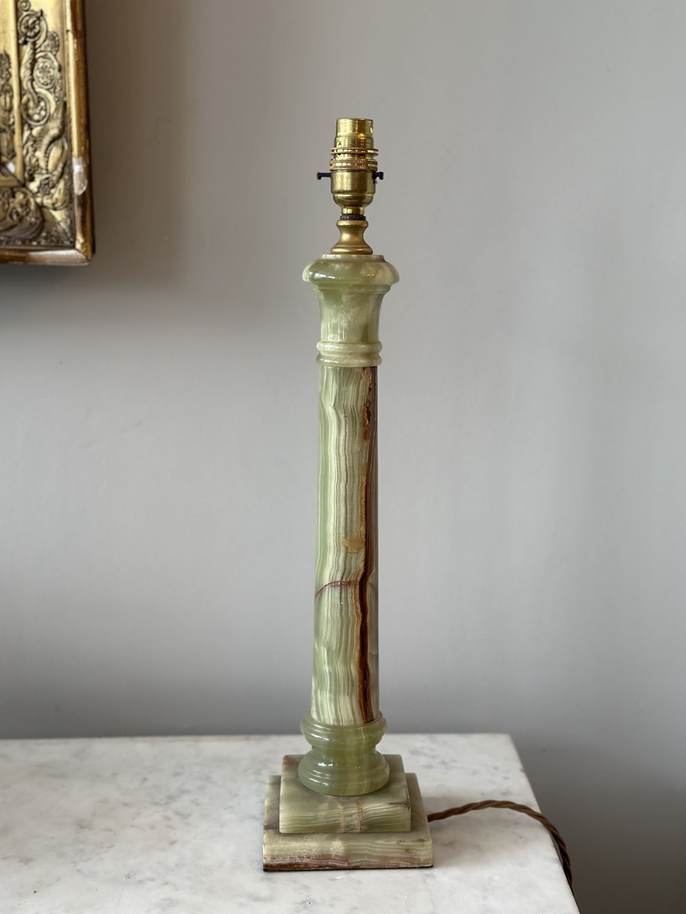 19th Century Marble Lamp 