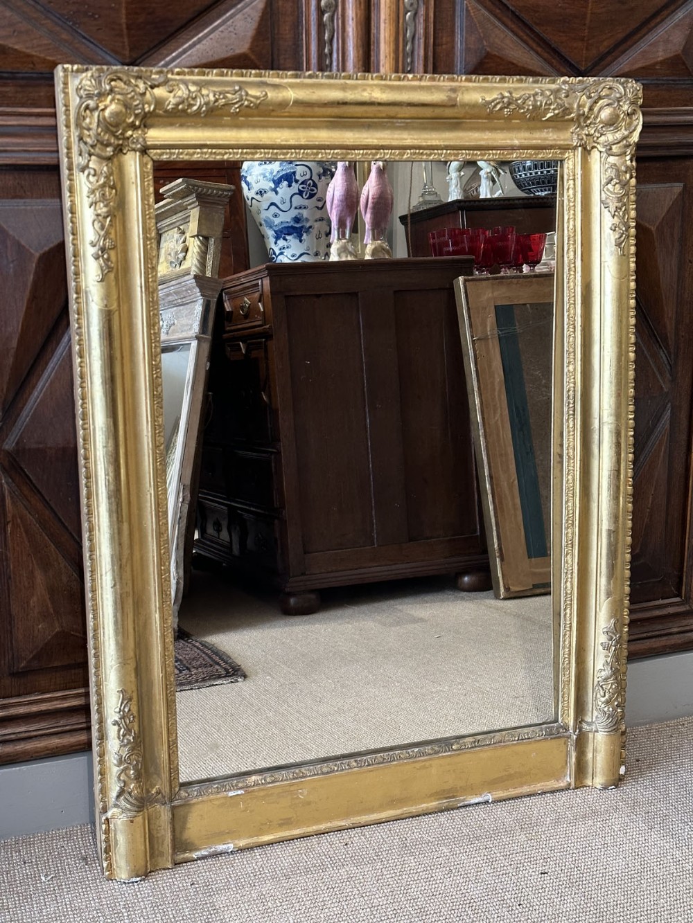 French Gilt Mirror - 19th Century