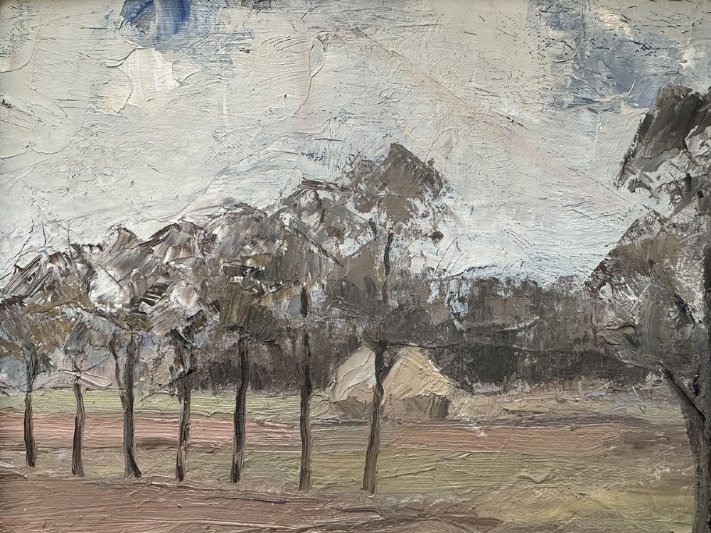Summer Landscape - Antique Oil Painting