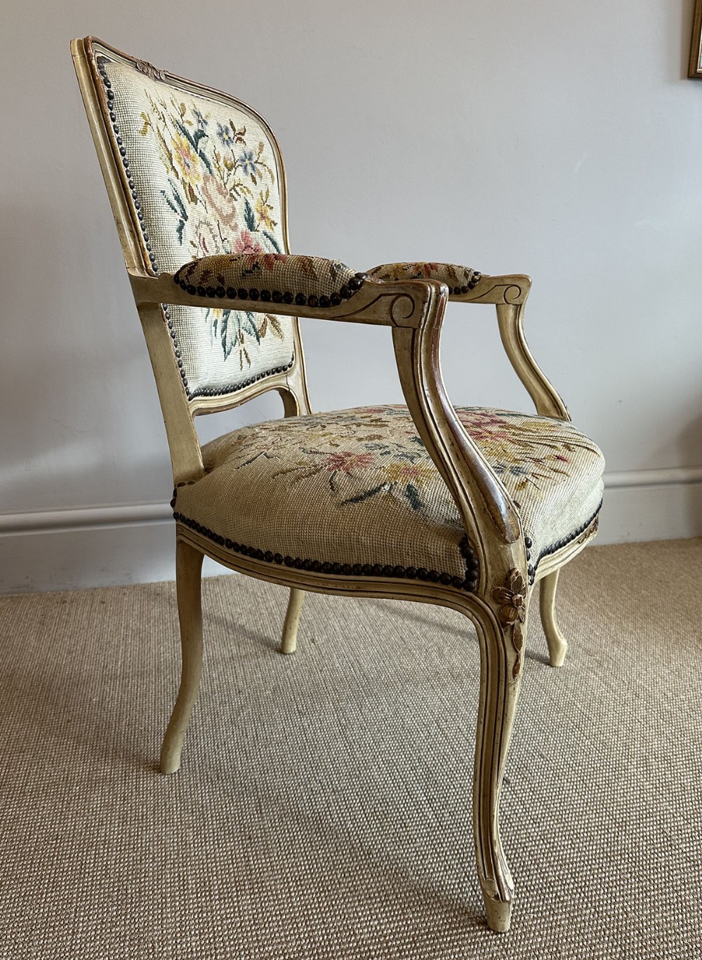 French Tapestry Fauteuil