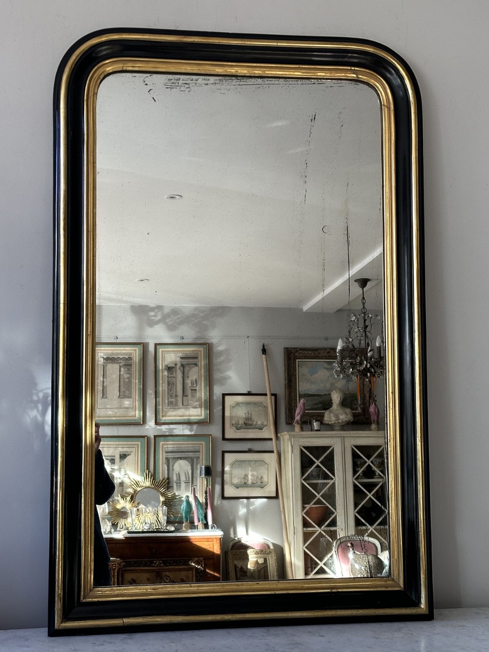 French Napoleon III Mirror
