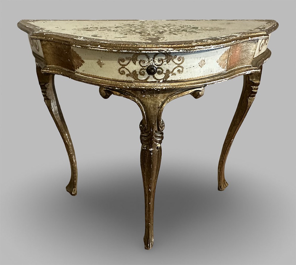 Italian Painted Console Table