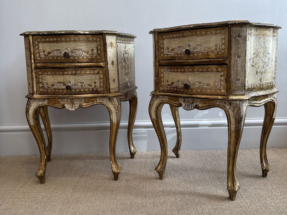 Pair of Italian Bedside Tables