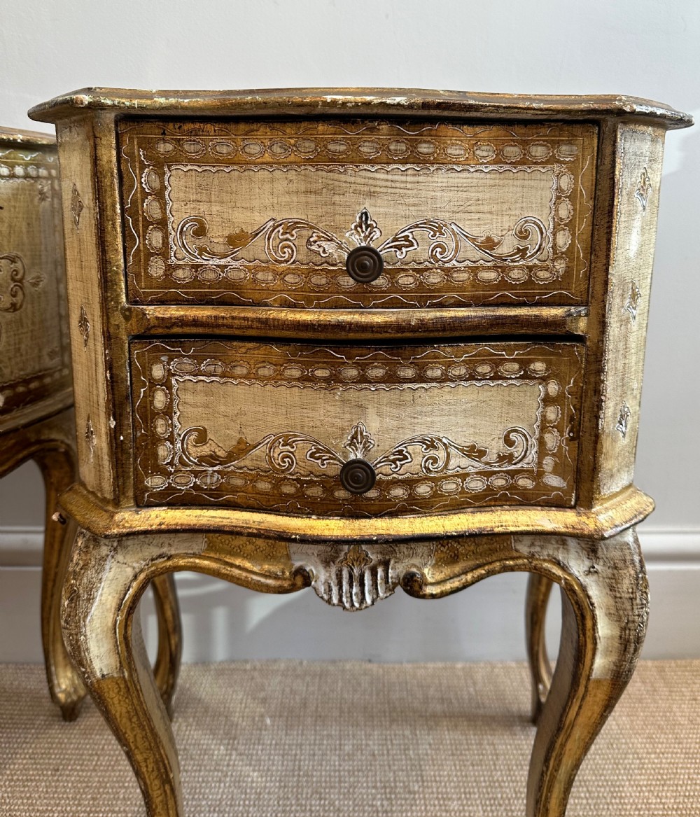 Pair of Italian Bedside Tables View III