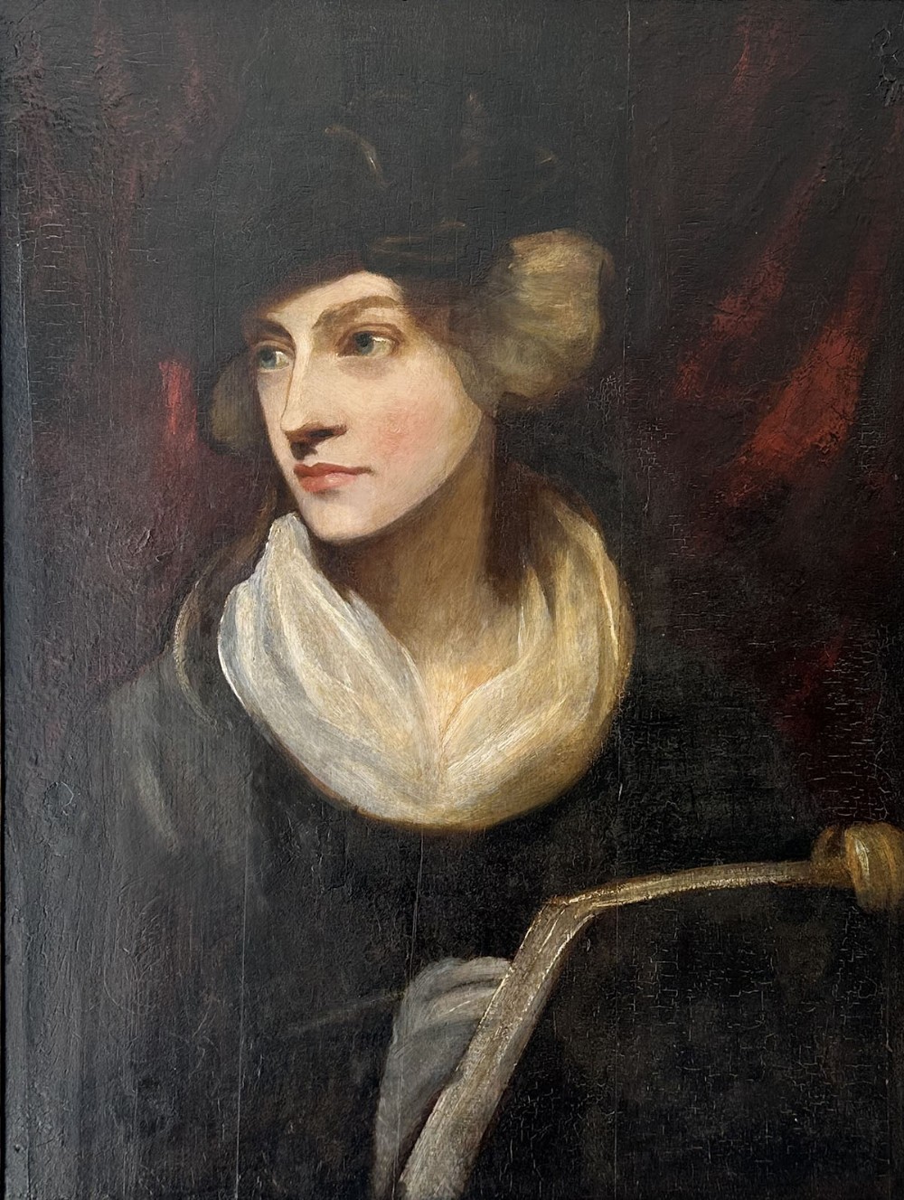 Portrait if a Lady - Antique Oil Painting