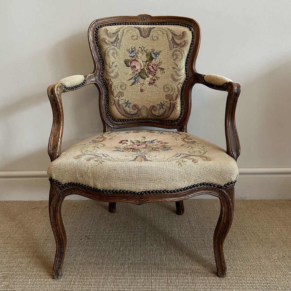 French Tapestry Fauteuil