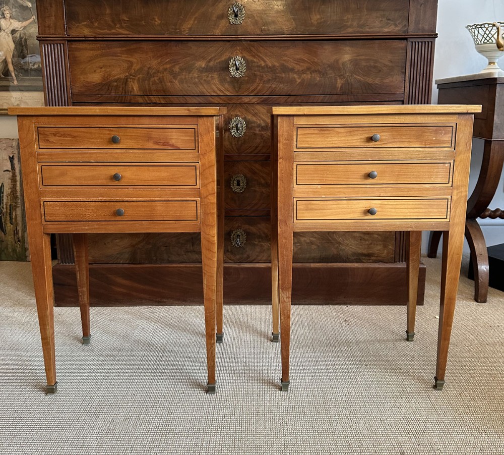 Pair of French Bedside Cabinets