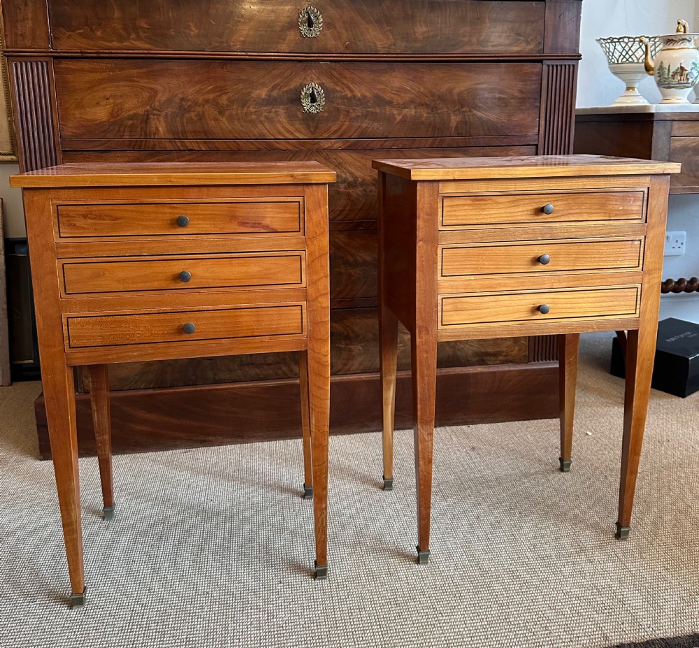 Pair of French Bedside Cabinets View II