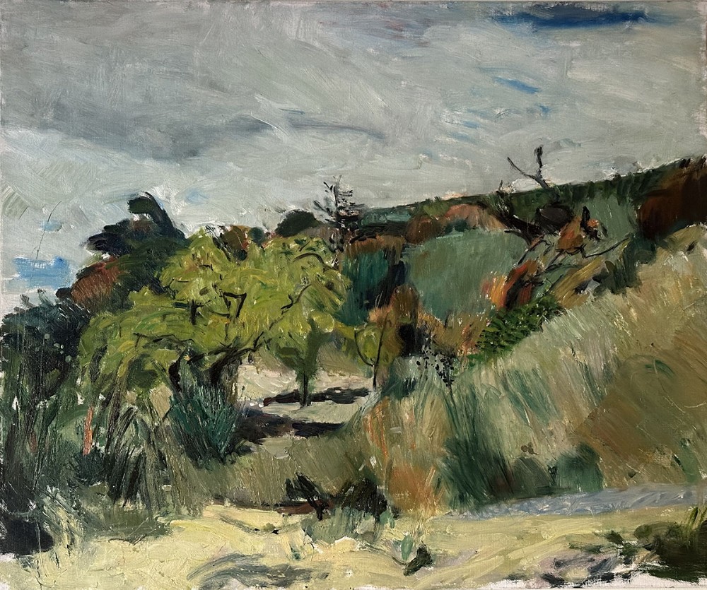 The Olive Grove - Antique Oil Painting