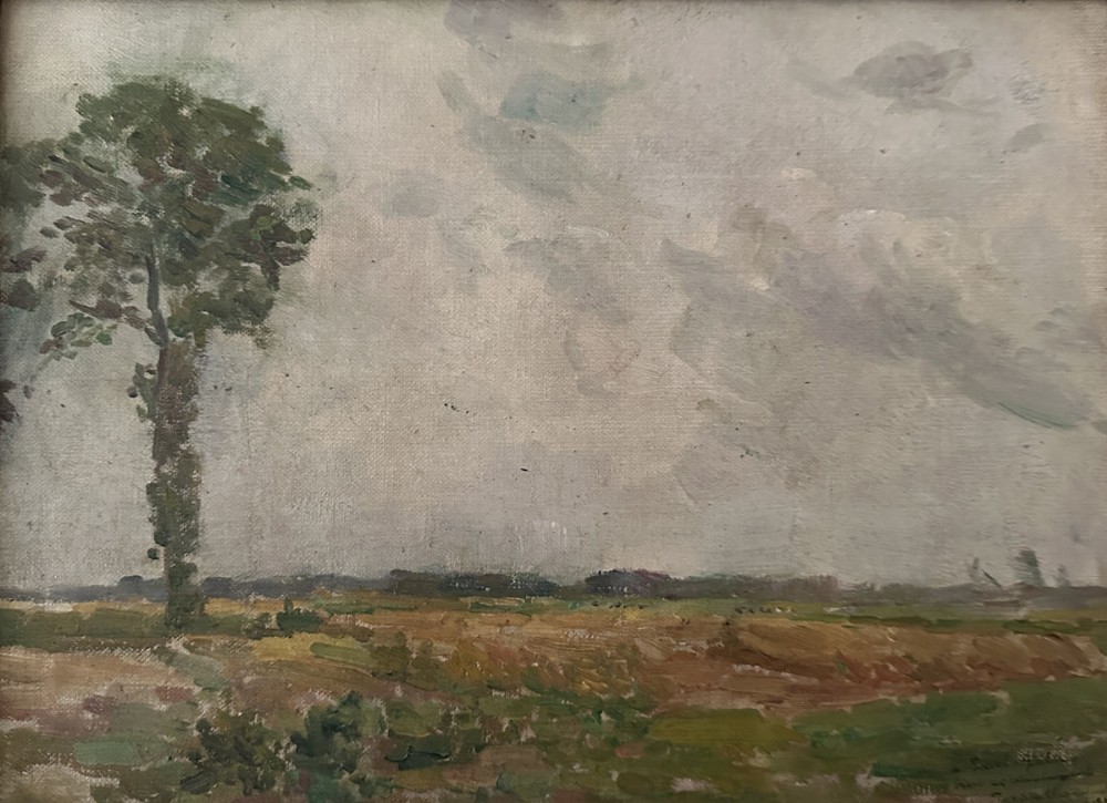 Summer Landscape - Antique Oil Painting