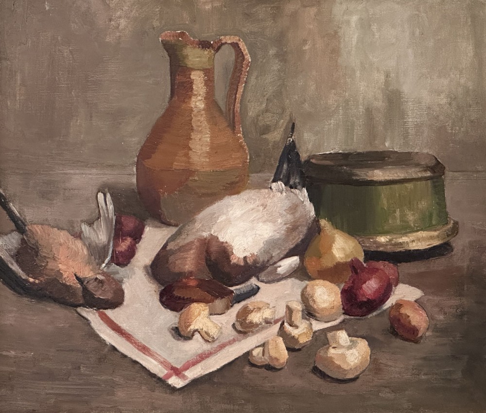 Still Life with Game - Antique Oil Painting