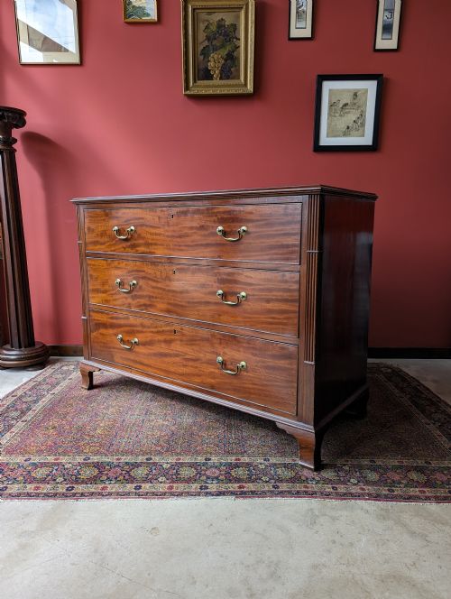 Large Antique 19th Century Mahogany Chest of Drawers