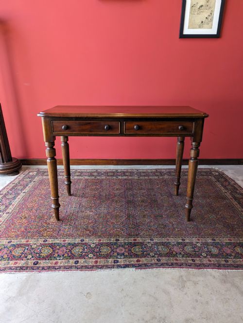 Antique Victorian Mahogany Hall Table / Writing Table / Desk