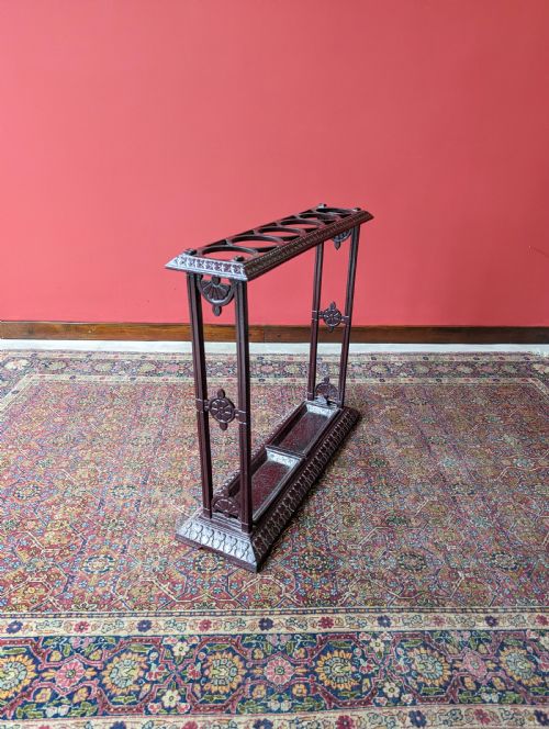 Antique Victorian Cast Iron Stick Stand